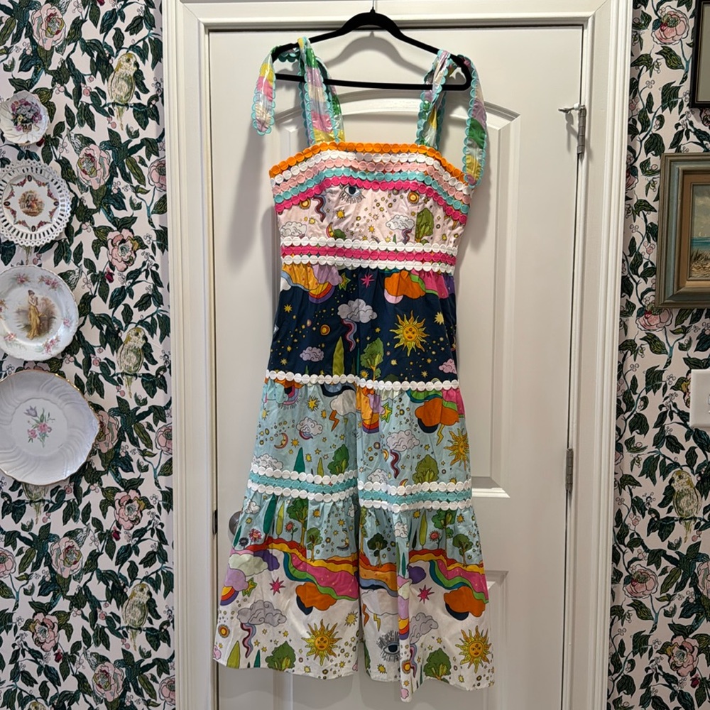 Celia B acuarius midi dress XL NWT